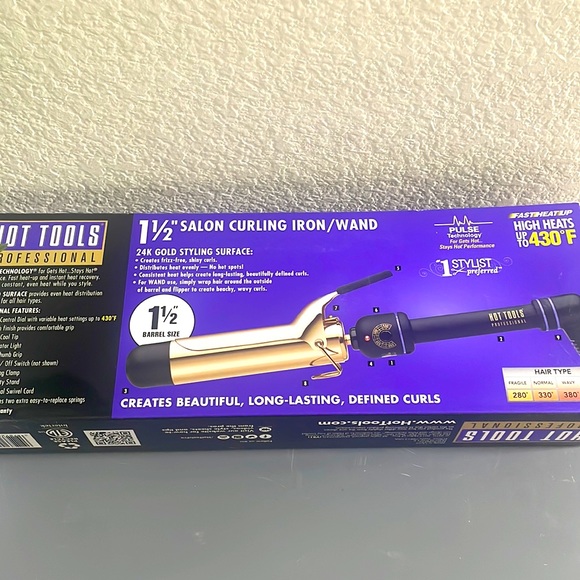 Hot Tools Professional Salon Curling Iron/Wand 1-1/2" - Picture 4 of 5